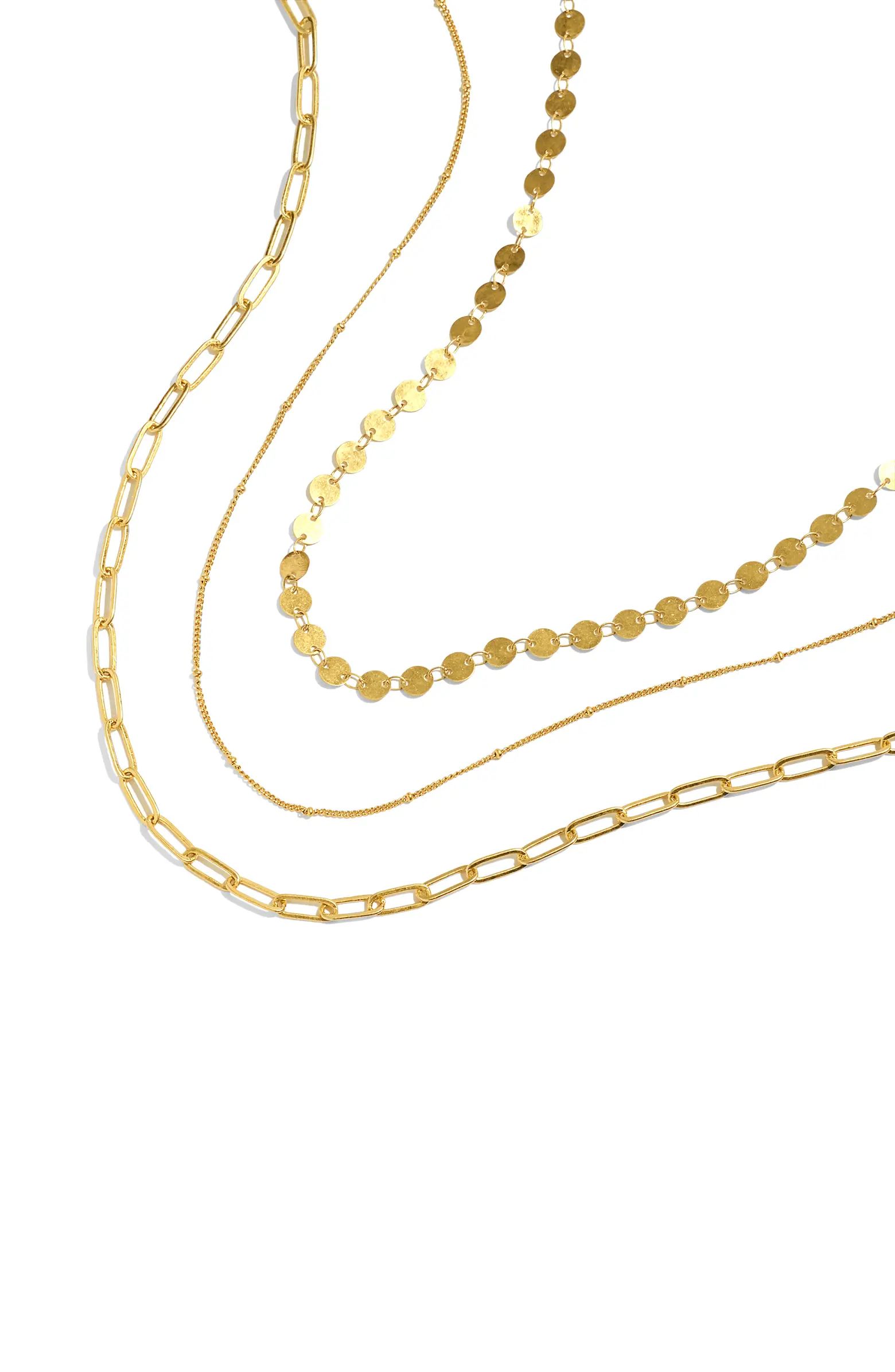 Madewell Set of 3 Chain Necklaces | Nordstrom | Nordstrom