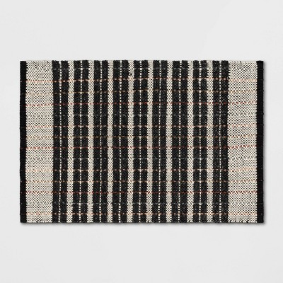 2'x3' Handloom Mixed Fibre Striped Rug - Threshold™: Indoor Outdoor Accent, Modern Traditional,... | Target