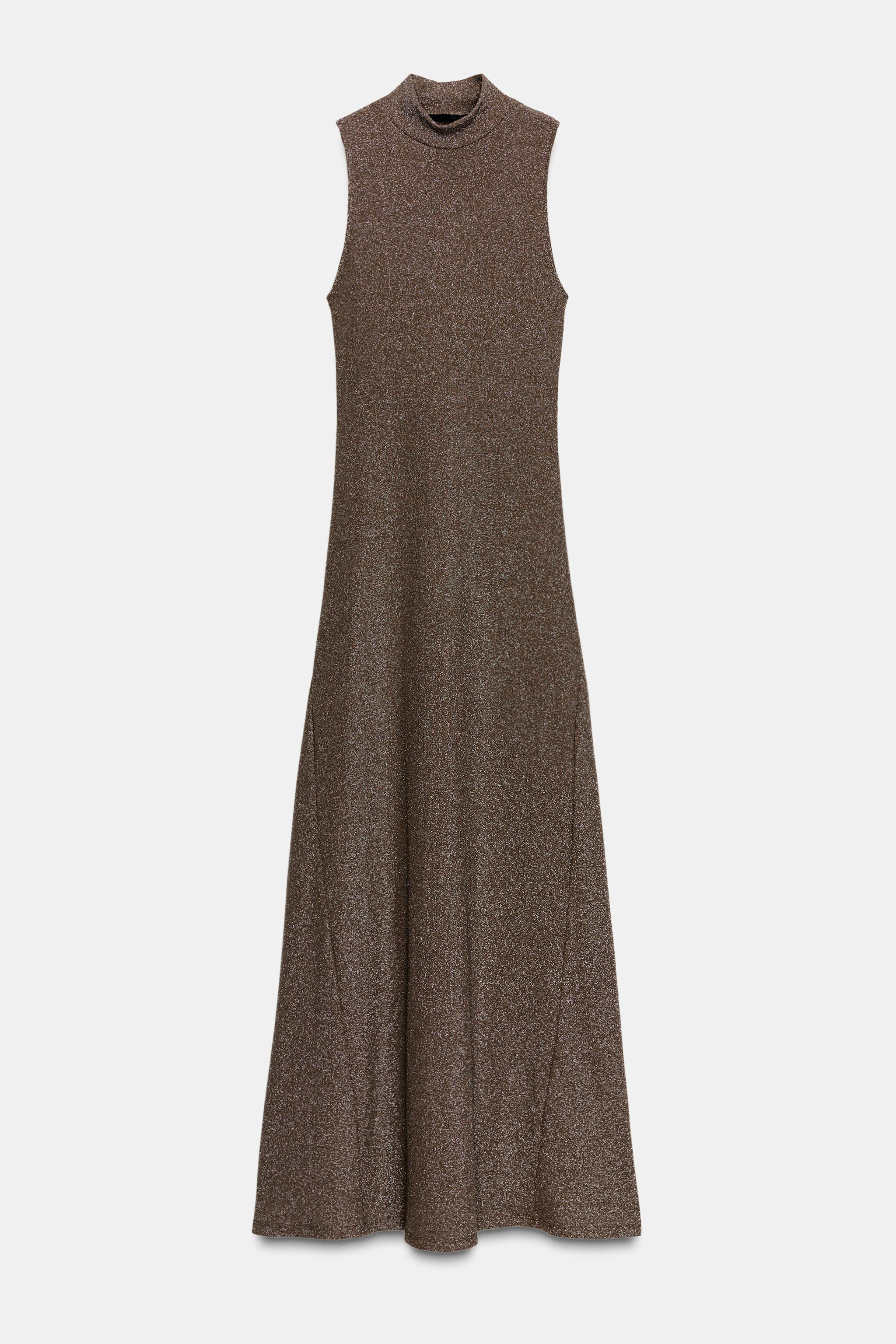 METALLIC THREAD SLEEVELESS DRESS | Zara US