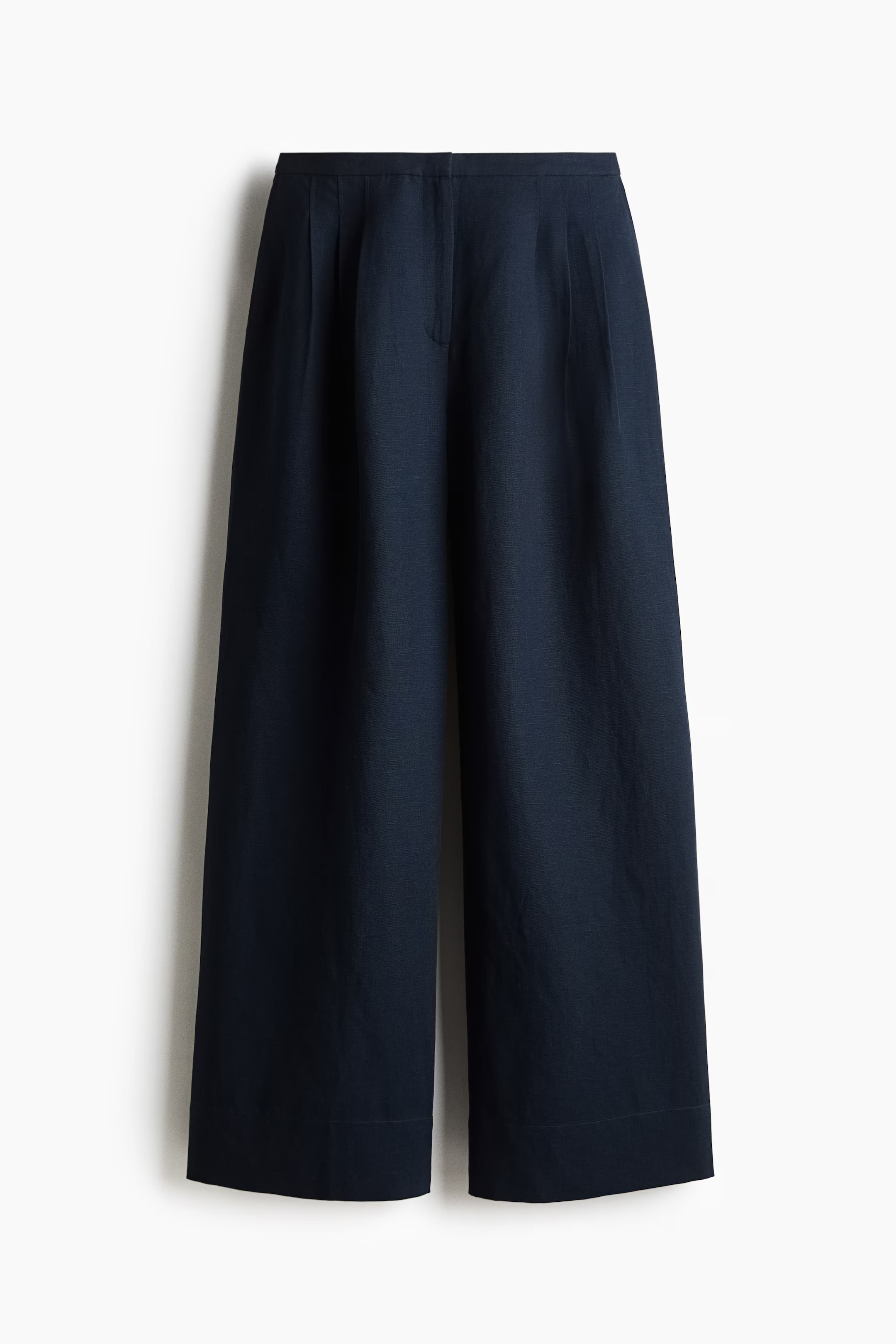 Wide linen-blend trousers | H&M (UK, MY, IN, SG, PH, TW, HK)