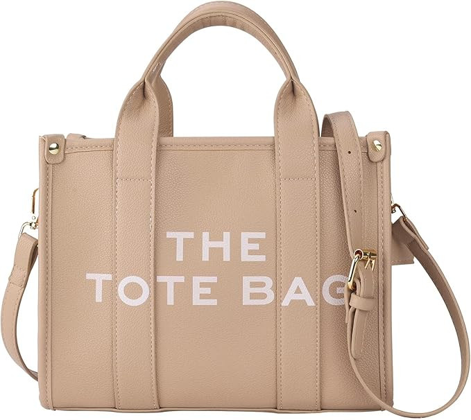 The Leather Tote Bag For Women, Womens Tote Bags with zipper,Can shoulder/crossbody,Handbag | Amazon (US)