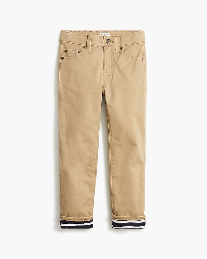 Boys' lined khaki pant | J.Crew Factory