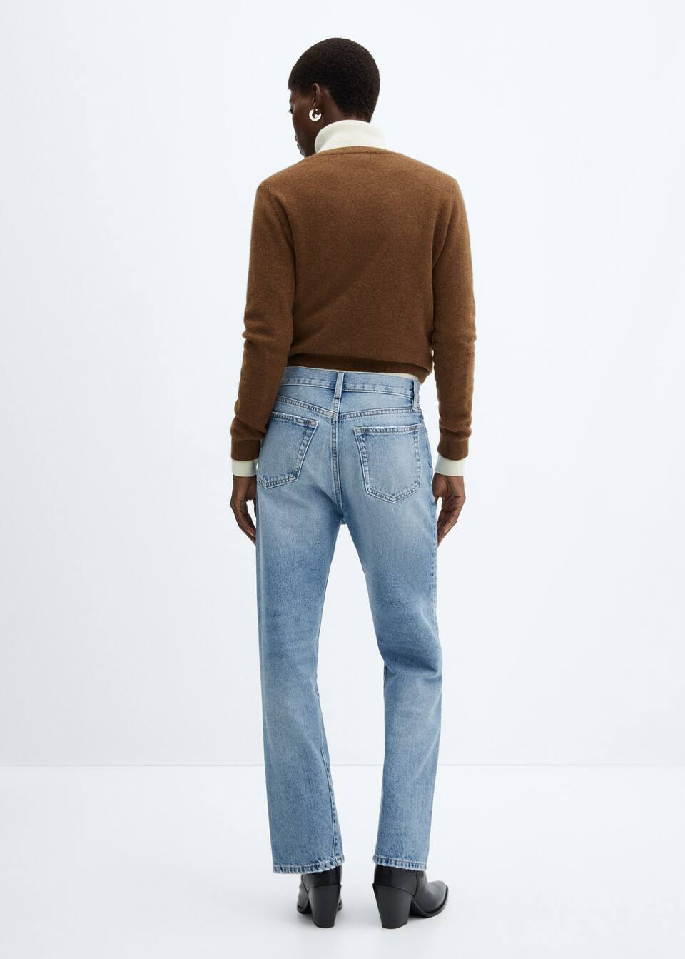 High-waist slouchy jeans -  Women | Mango USA | MANGO (US)