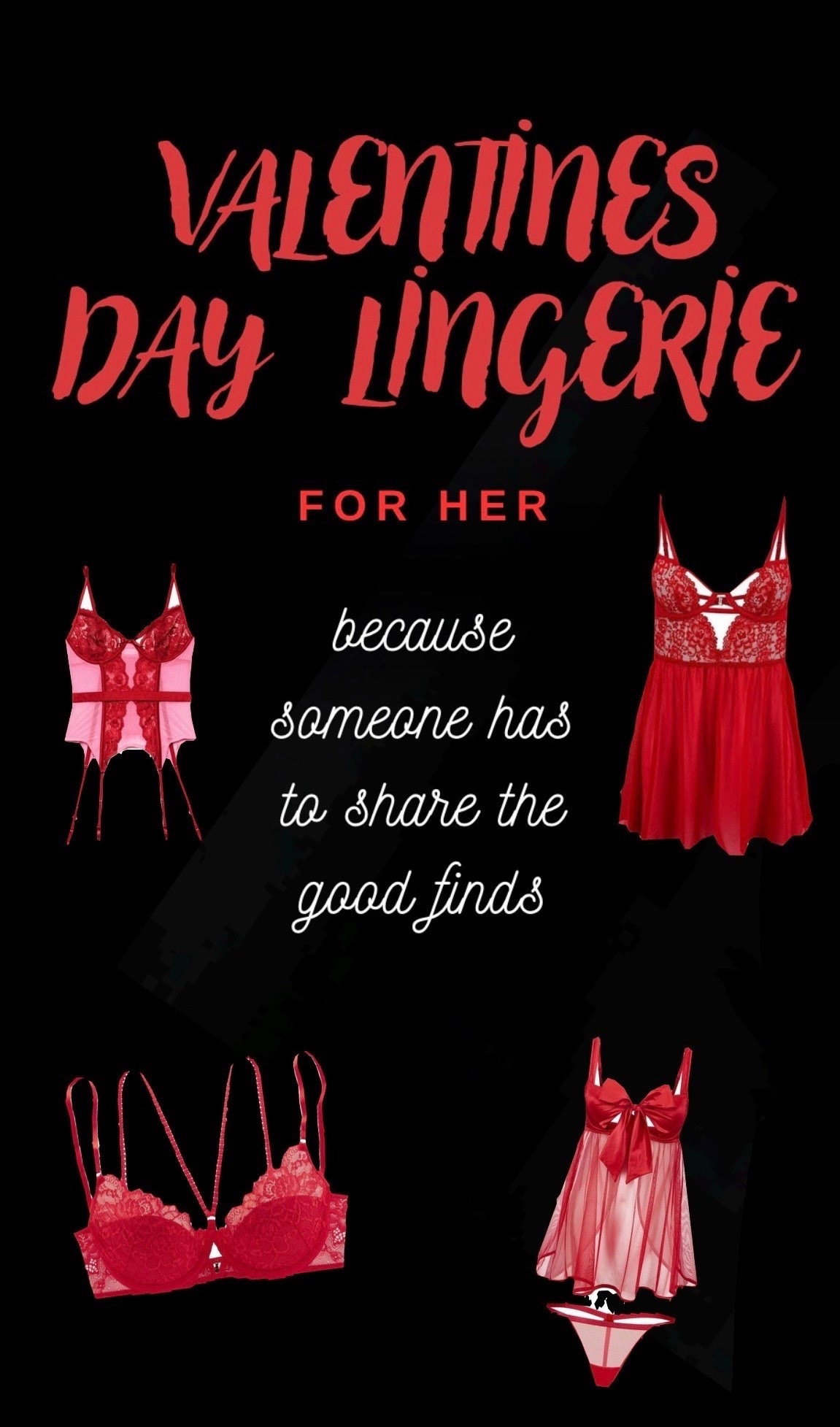 The only gift your man needs this Valentine’s Day is lingerie + a spicy game so take a browse, you know you want too ❤️‍🔥

So many affordable options & some fun games for couples to spice things up with date night ideas

#LTKValentinsDay #LTKWomens #Lingerie #Intimates #ForHer #GiftsForHim #Intimates #AdultGame #AdultDice #Risque #DateNightGames #DateIdeas #ValentinesDayLingerie #IntimateGiftForHim #ForHim #Husband #Boyfriend #Girlfriend #LingerieForHer #IntimatesForHer #SelfLove #DateNight #ValentinesOutfitWomen

#LTKFindsUnder50 

#LTKSaleAlert #LTKValentine #LTKMens