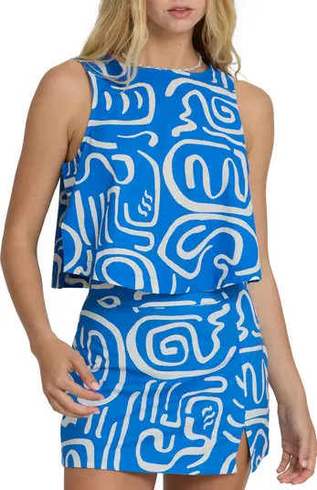 So Breezy Sleeveless Cotton & Linen Top | Nordstrom