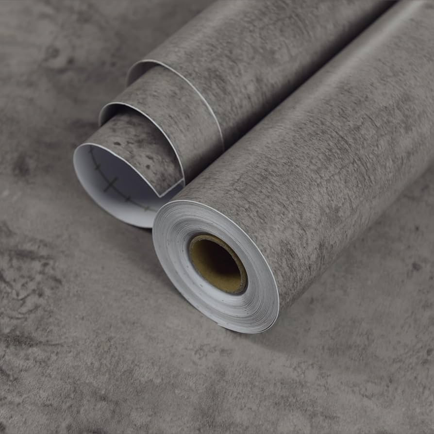 HOLOMEY Concrete Wallpaper Gray Peel and Stick Contact Paper 31x157 inch Thicken Matte Modern Ind... | Amazon (US)