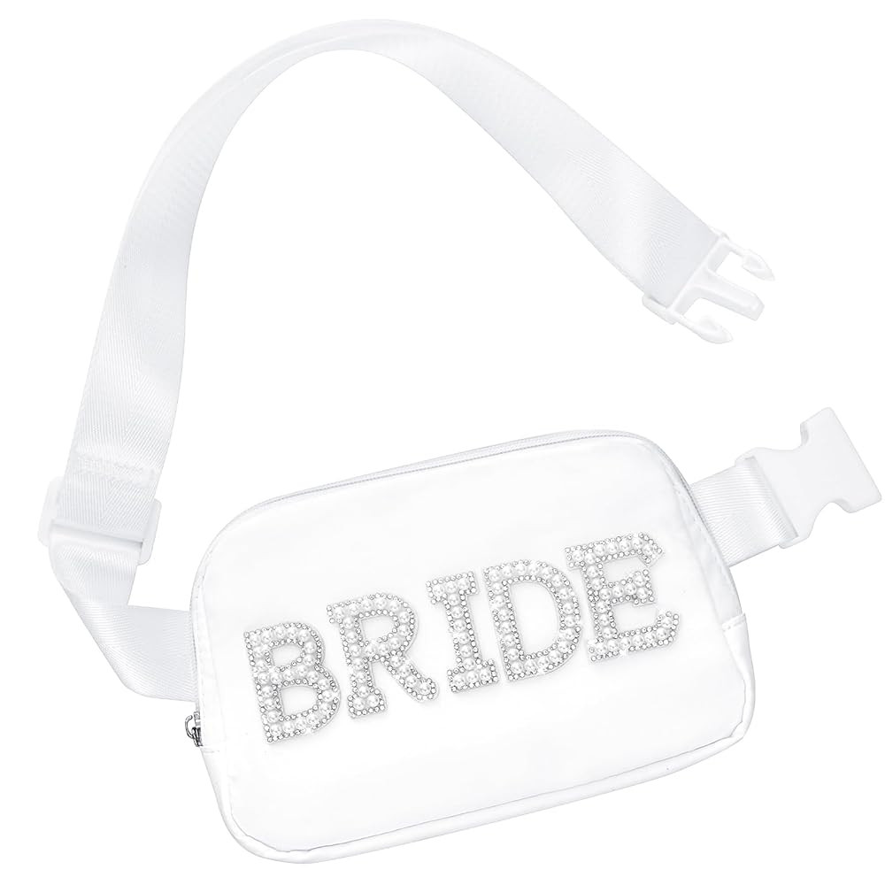 Lamyba Bride Gifts, Bachelorette Gifts for Bride Fanny Pack, Bride to be Gifts for Wedding Day Ba... | Amazon (US)