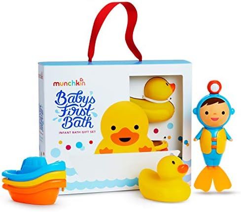Munchkin Baby's First Bath, Bath Toy Set, Includes Gift Box for Baby Registries and Gifting | Amazon (US)