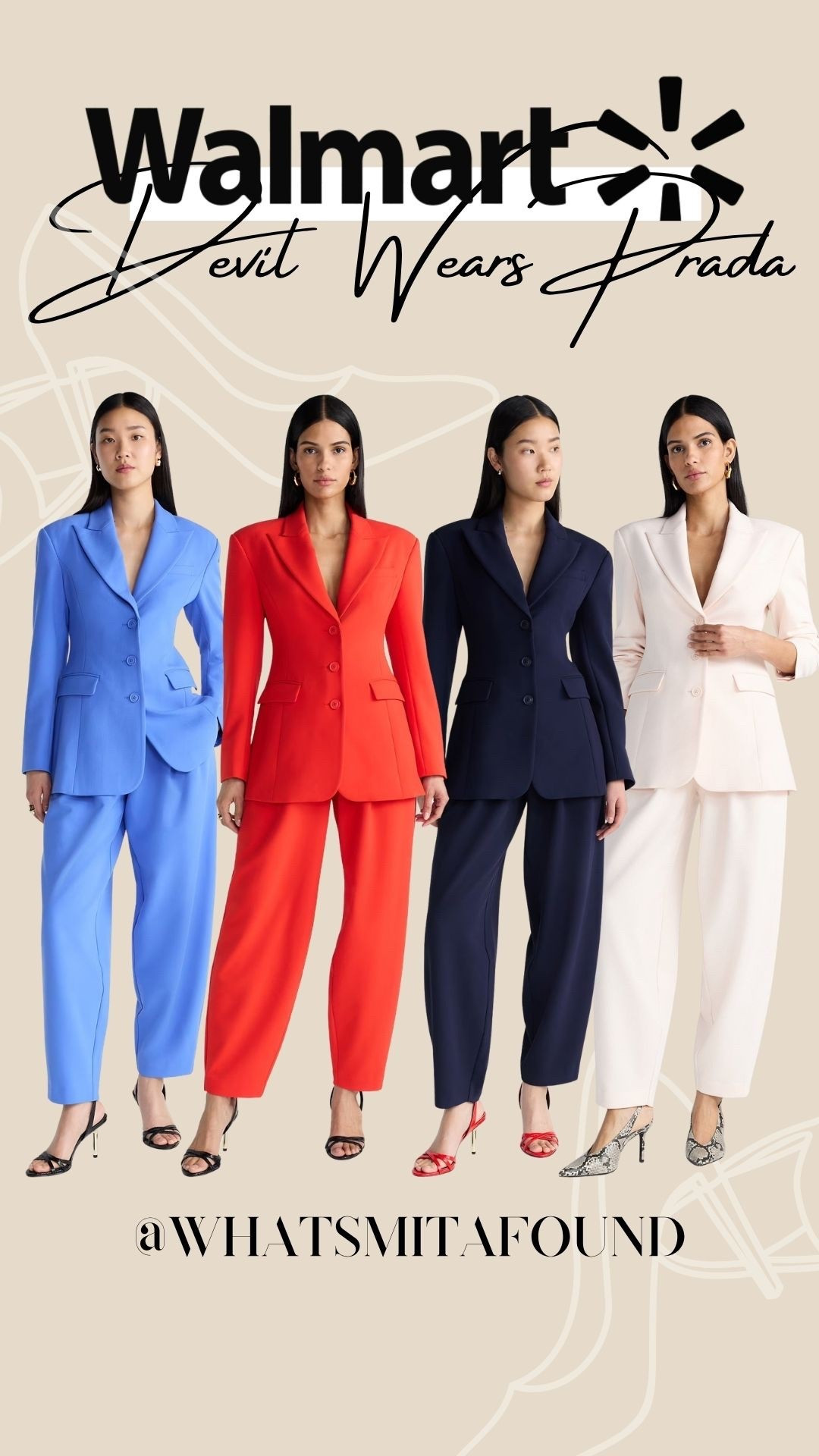 Cutest new suits from the Devil Wears Prada collection with Walmart!

#LTKSeasonal #LTKootd #LTKU