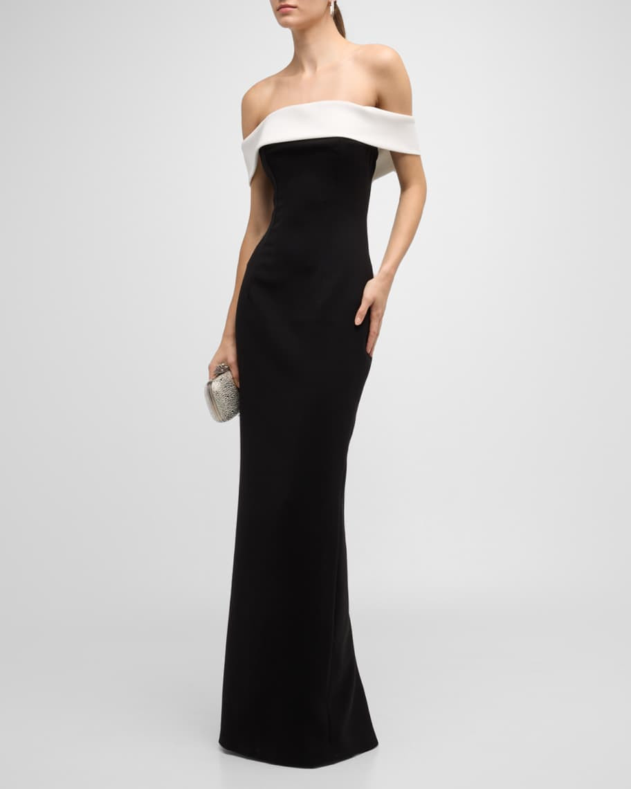 MONOT Off-Shoulder Column Dress | Neiman Marcus