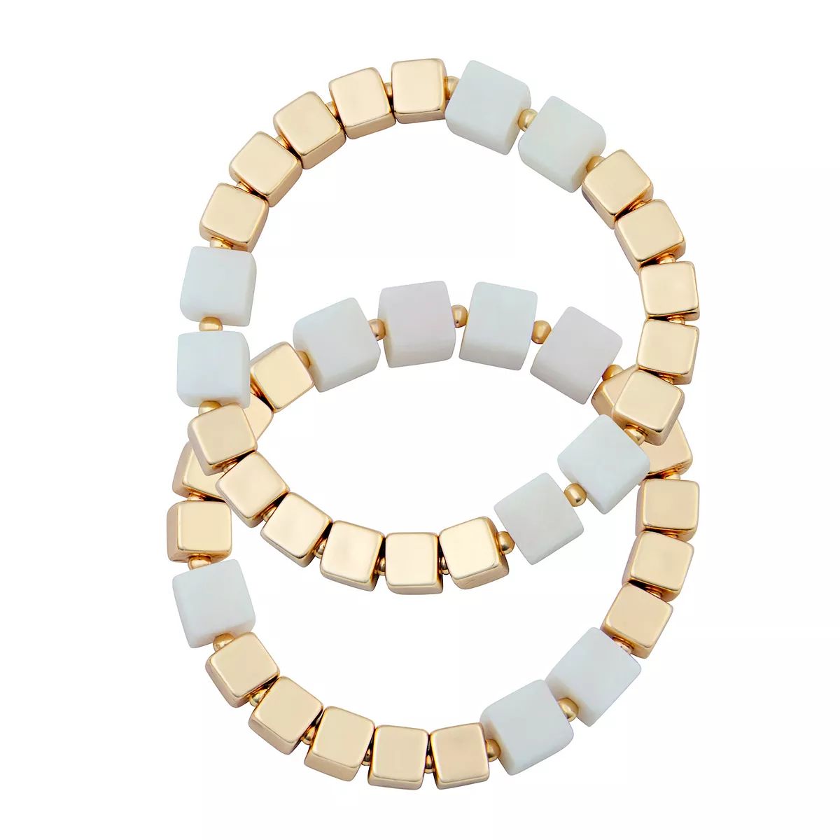 Sonoma Goods For Life® Color Block Square Bracelet Set | Kohl's