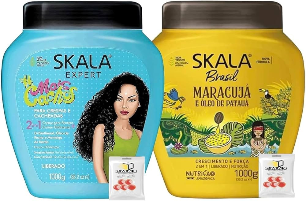 EMAX SKALA Hair Type 3ABC - Yellow Bottle - Hydrate Curls, Eliminate Frizz, For Curly Hair - 2 IN... | Amazon (US)