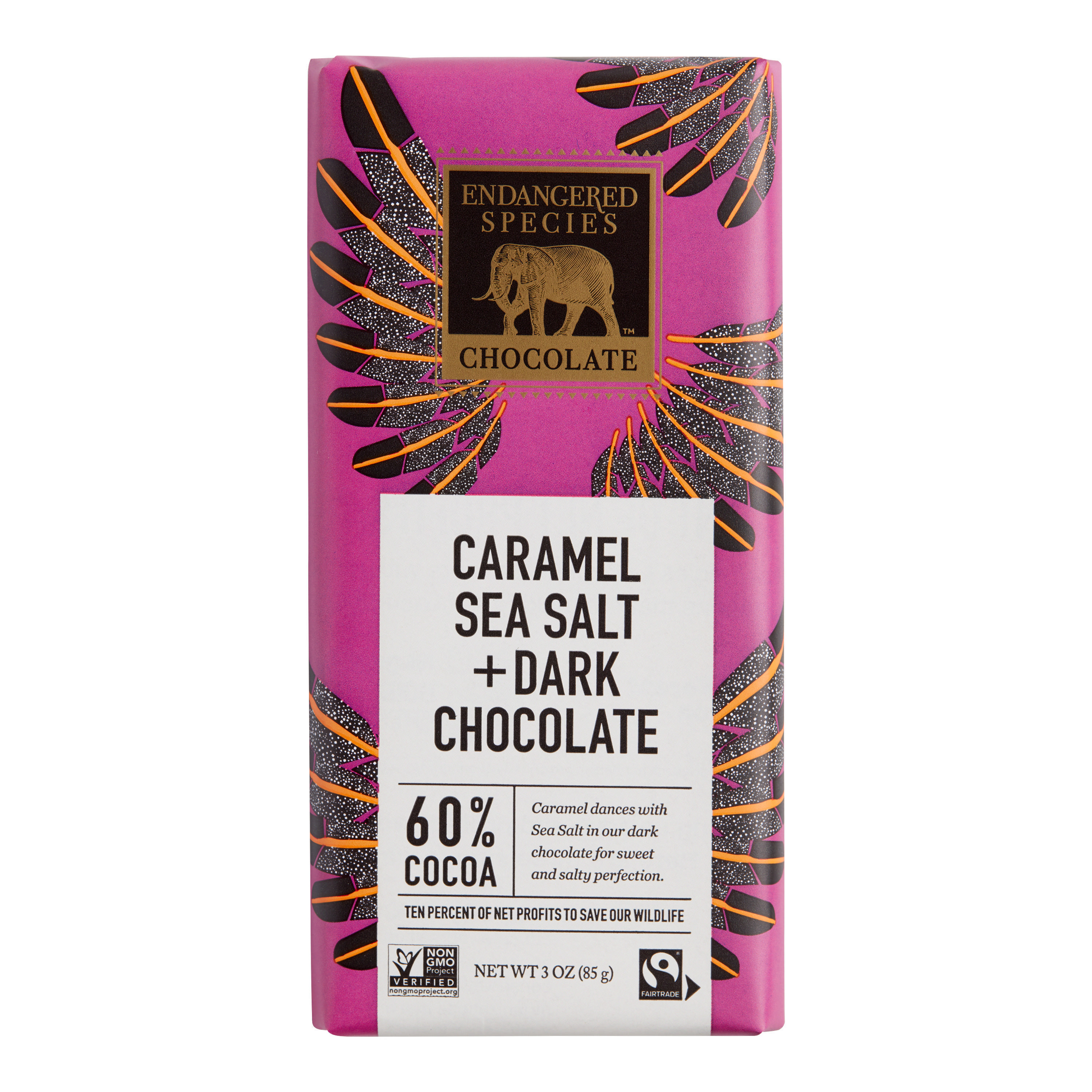 Endangered Species Salted Caramel Chocolate Bar | World Market