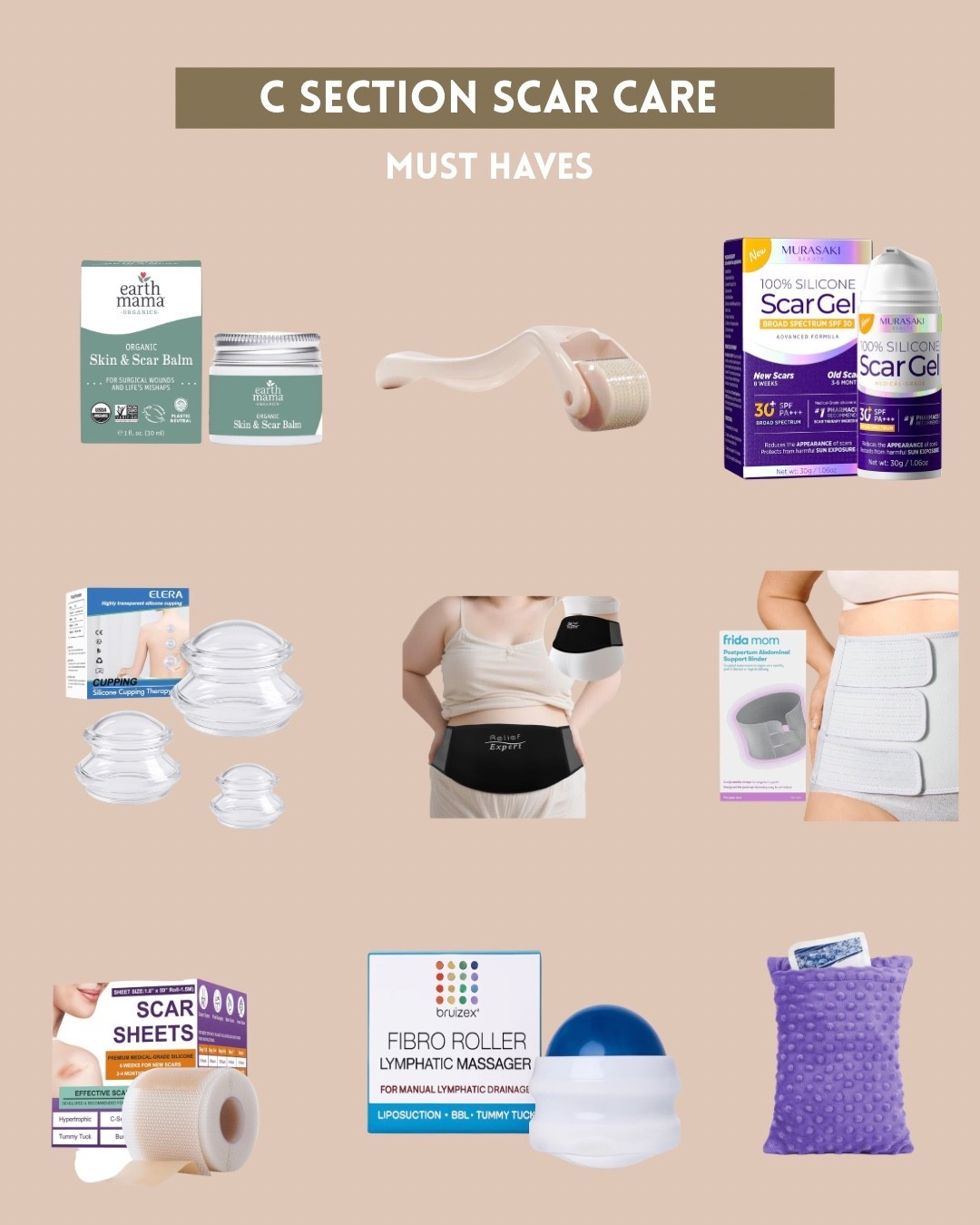 Products that I used and would buy again to help me recover from my c section and also helped fade my c section scar.

#csection #csectionscar #csectionrecovery 

#LTKmomlife
