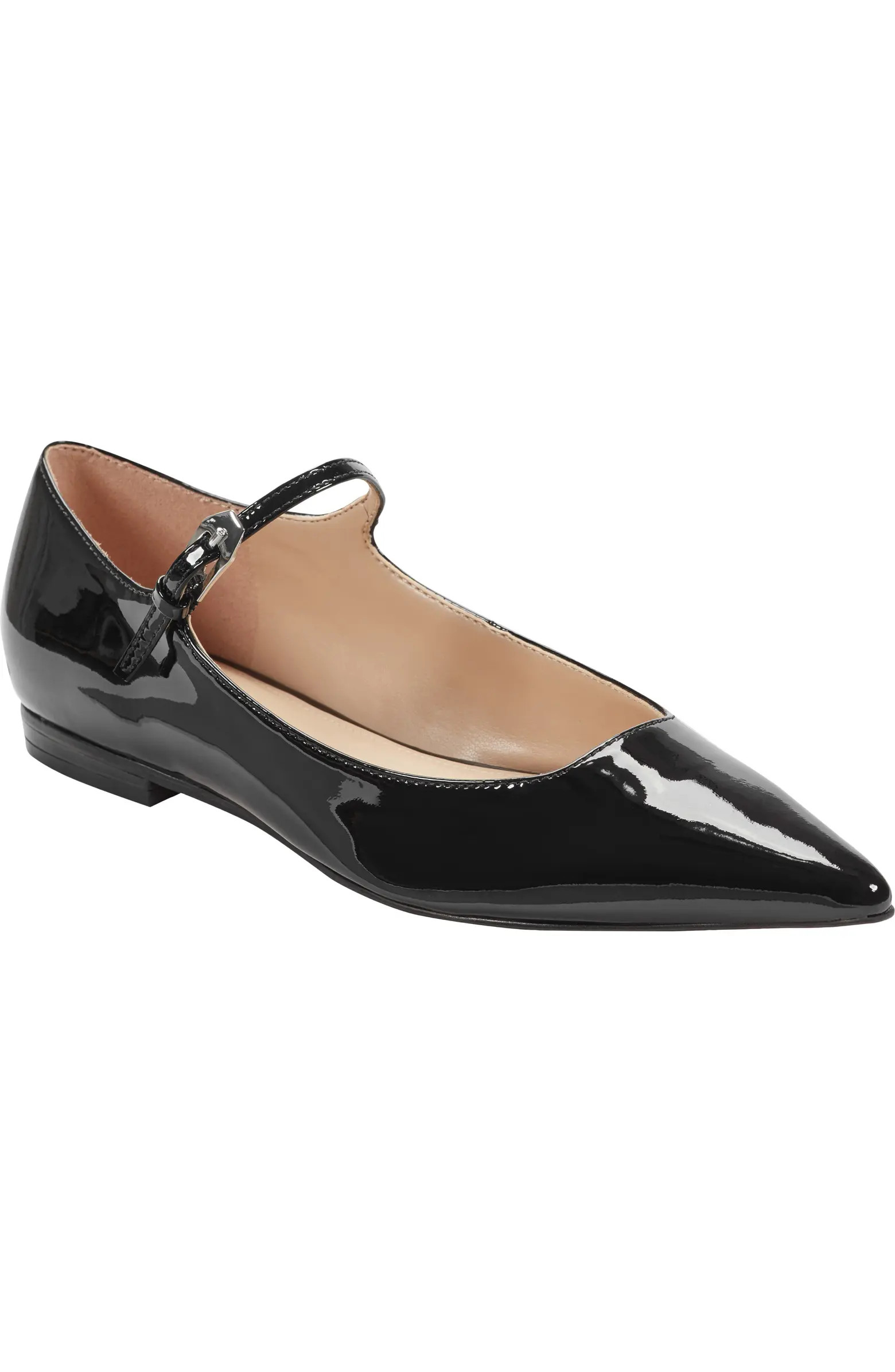 Marc Fisher LTD Trella Mary Jane Pointed Toe Flat (Women) | Nordstrom | Nordstrom