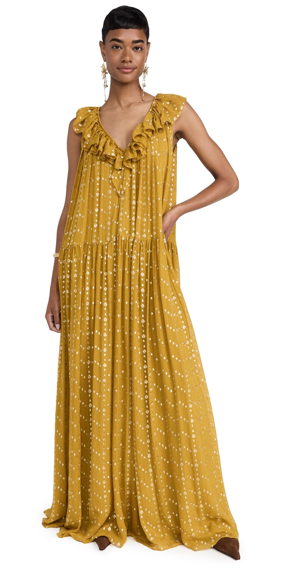 Ulla Johnson Audelia Gown Limonite 0 | Shopbop