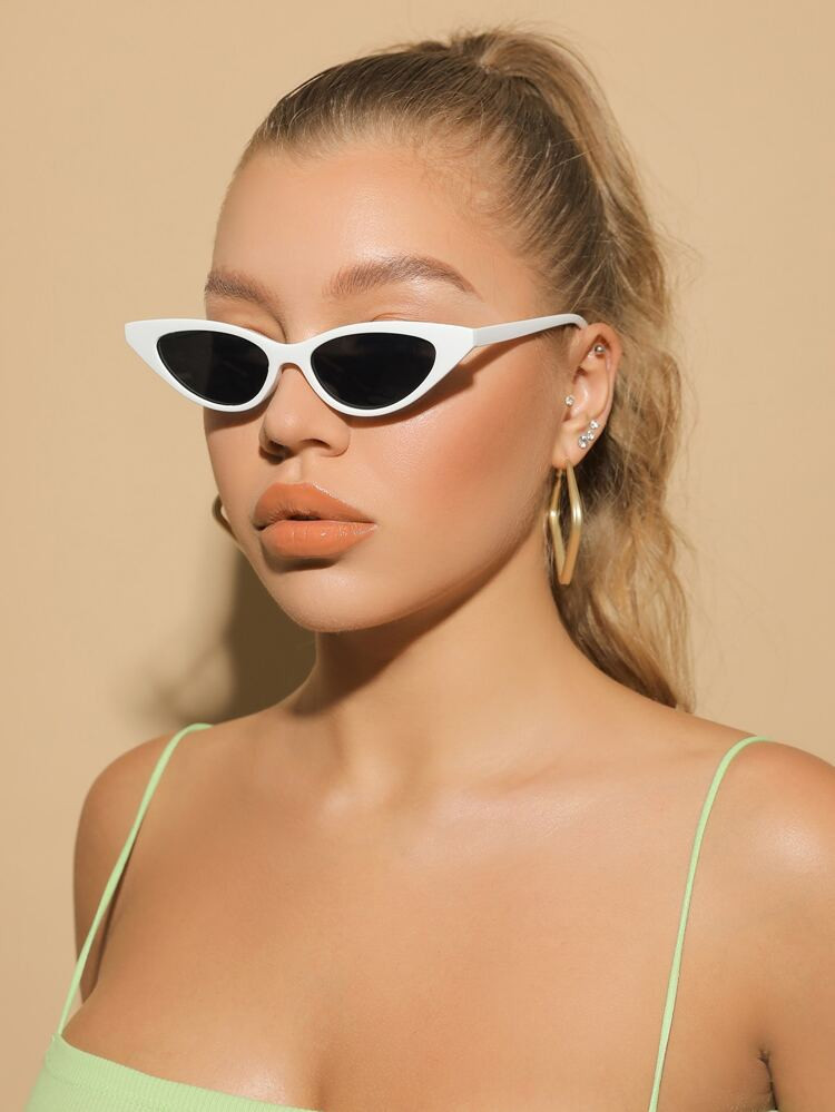 Cat Eye Tinted Lens Fashion Glasses | SHEIN