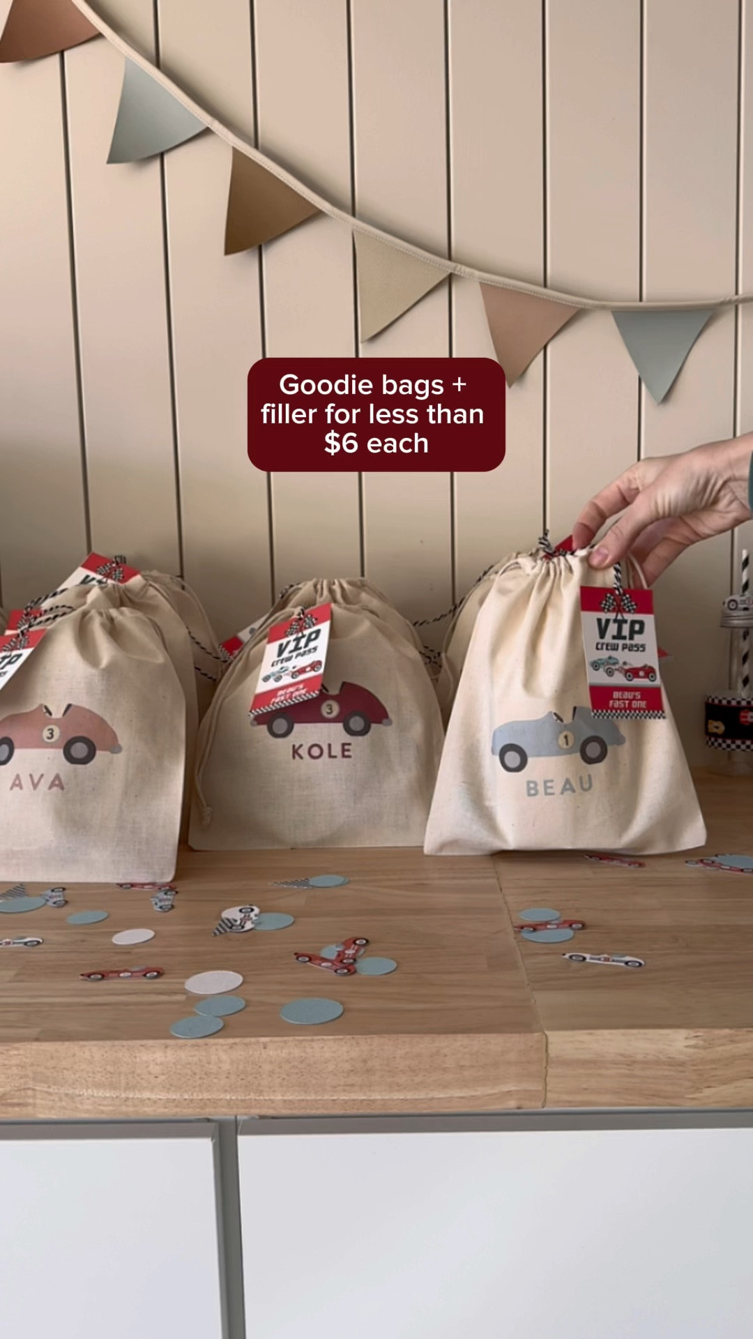 I was able to make the cutest party favors for my son’s fast one birthday party for fairly inexpensive! I got these personalized bags off of Etsy for just three dollars a piece and I found all of the fillers from Amazon! I will also link how I did the kids drink cups 🏁🏎️


| First birthday, birthday decor, boy birthday party, race car theme birthday, goody bags, party decor |

#firstbirthday #firstbirthdayideas #firstbirthdayparty #babybirthday #toddlerbirthday #birthdayparty #birthdaytheme #racecarbirthday #kidsbirthdayparty #kidpartytheme #boypartyideas 

#LTKparties #LTKkids #LTKbaby