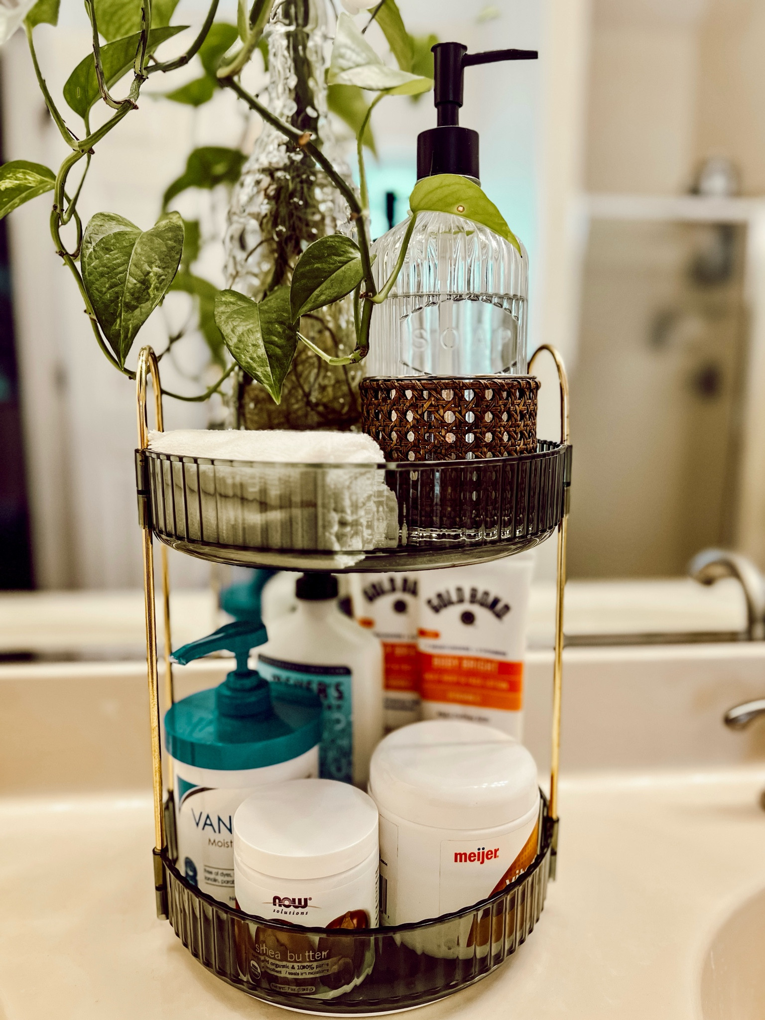 This rotating vanity organizer though…on sale for #primeday 🤎

#LTKfindsunder50 #LTKsalealert #LTKbeauty