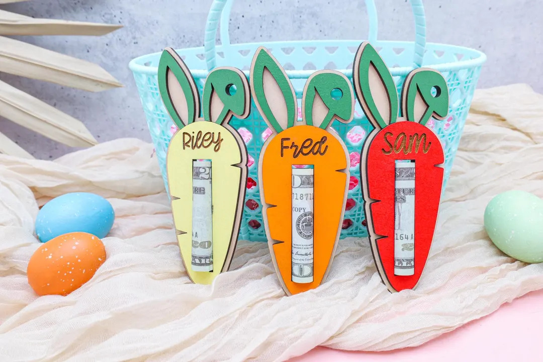 Carrot Money Holder,easter Carrot Tag,personalized Easter Tag,easter Money Holder,easter Cash Gif... | Etsy (US)