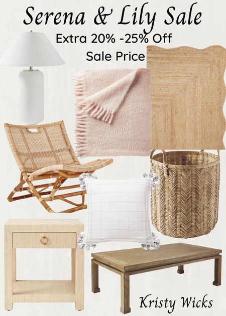 Serena & Lily Sale with extra 20%-25% off sale prices 🎉 Loving the mohair throw had to purchase this one ❤️ fun Palisades chair on sale for $169 was $328, gorgeous Petaluma basket now $149 was $298 🥰👏👏 so many great deals on great items, I couldn’t list them all✨👏 



#LTKhome #LTKunder100 #LTKsalealert