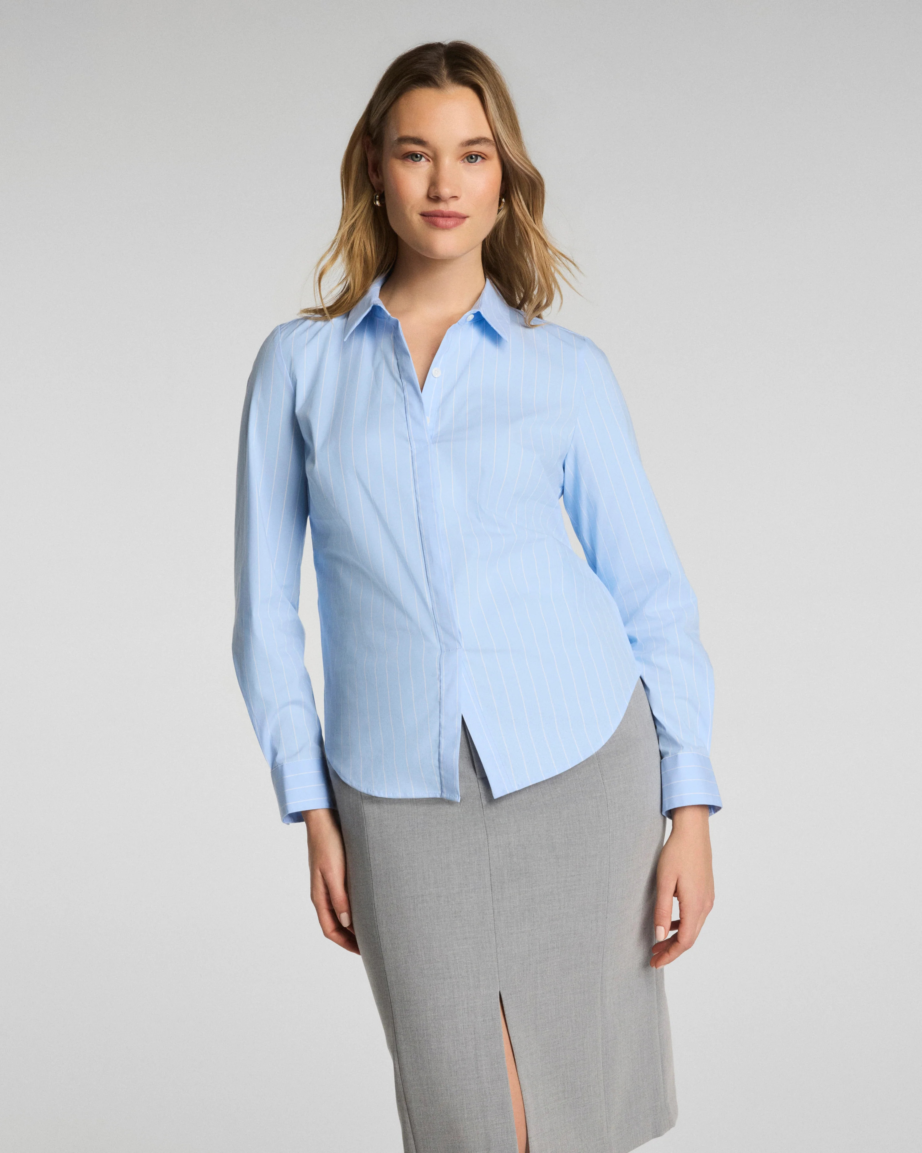 SPANX® Poplin No-Gape Tailored Button Down | Spanx