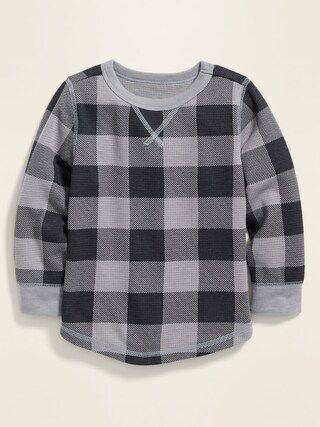 Patterned Thermal-Knit Long-Sleeve Tee for Toddler Boys | Old Navy (US)