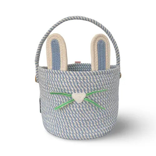 Ramus & Co Bunny Rope Spring Basket in Blue at Nordstrom | Nordstrom