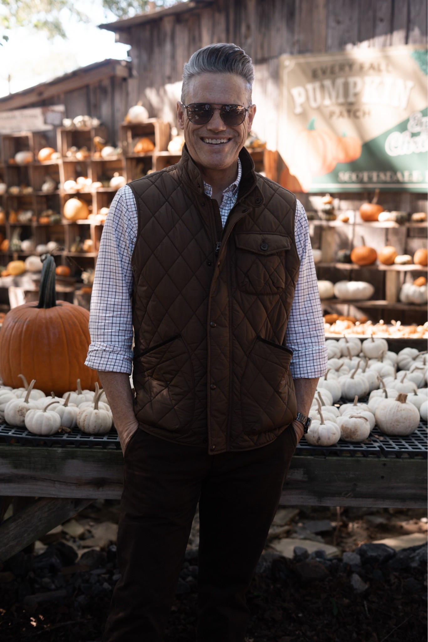 He let me dress him (& thankfully he was FREAKING over the brown chinos and vest I found him & the perfect plaid shirt!) I will say stock levels are VERY low if you want to grab these!

#LTKgrwm #LTKootd #LTKSeasonal
