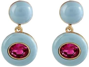 Fashion Jewelry Vintage Temperament Purple Blue Earrings For Women Accessories Gifts 130268 | Amazon (US)