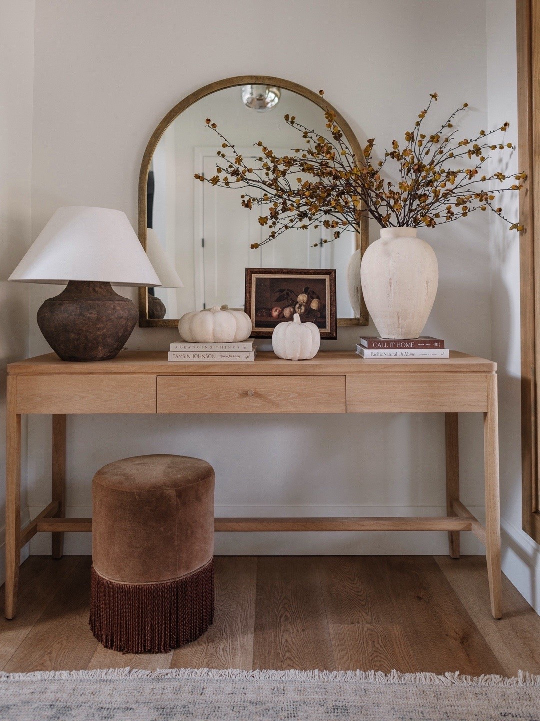 Fall has officially made its way into the entry 🍂🤎

Linking everything I used for this simple fall refresh — including the branches, pumpkins, art + all of our everyday entryway pieces!

Fall decor, home decor, entryway, decor, entry, rug, ottoman, McGee and Co, studio, McGee, table, lamp, art, target, fall, decor, pumpkin, vase, stems, coffee, table, books, arched mirror, entryway, mirror, pottery barn ￼

#LTKHome #LTKSaleAlert #LTKSeasonal