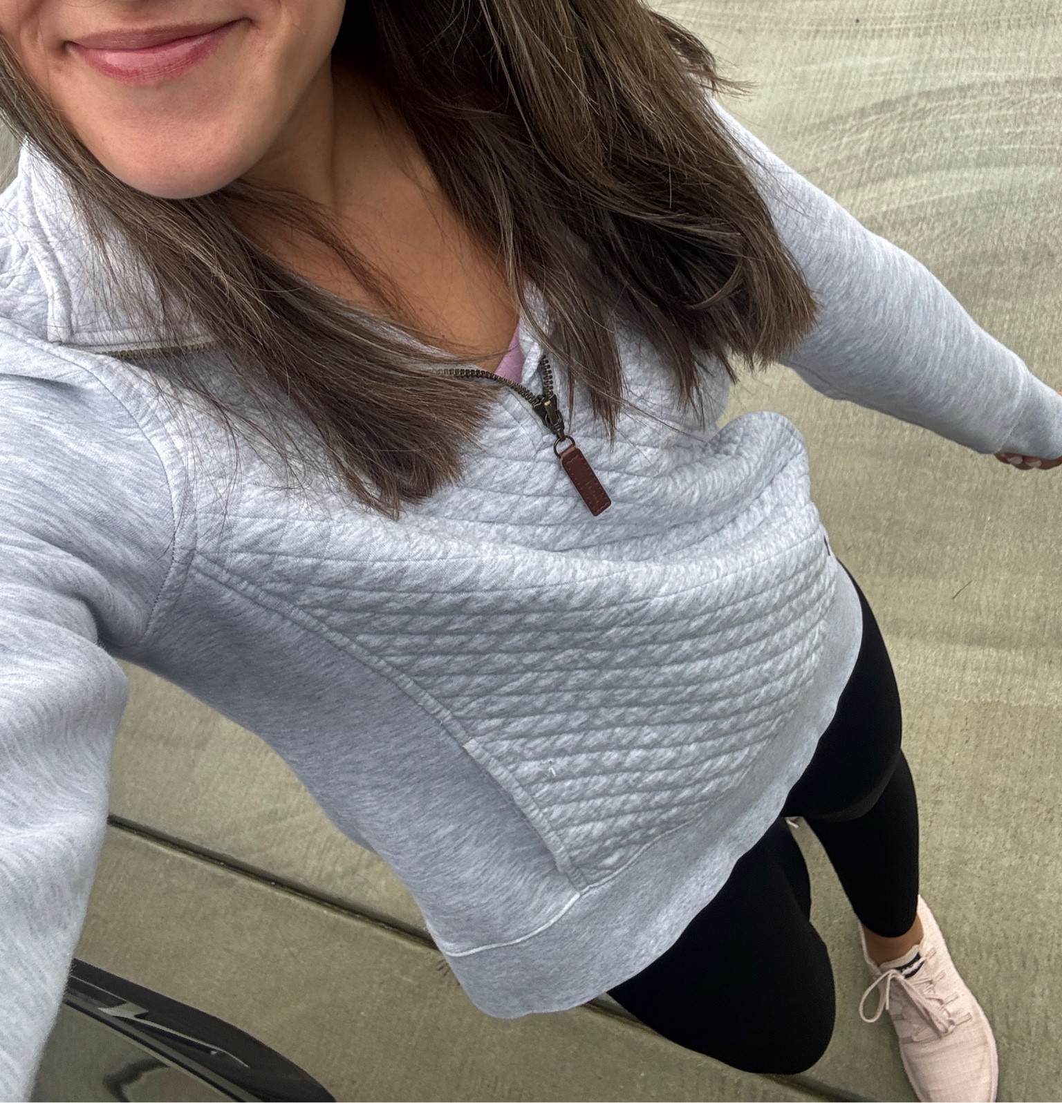 Love this LL Bean Quilted Quarter zip. 

Leggings, activewear, Nobull Allday, mom ootd, mom style 

#LTKStyleTip #LTKFindsUnder100 #LTKActive
