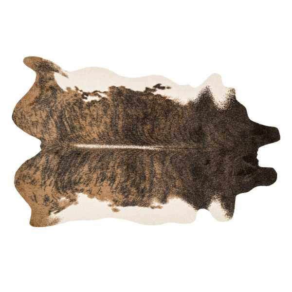 Durango Camel & Beige Faux Cowhide Accent Rug, 3x5 | At Home
