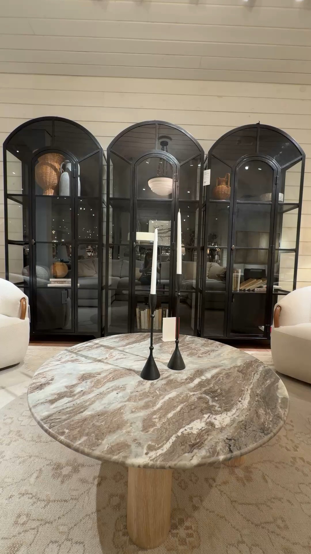 Designer-inspired storage! 😍 Styling three Ventana Display Cabinets from Crate & Barrel side by side creates such a dramatic statement wall. 🖤 The glass-front design keeps everything feeling light and curated, while the black metal finish adds depth and sophistication to the space. ✨ Perfect for displaying books, decor, collectibles, or dining essentials. Linked these cabinets and similar black storage pieces here! 🙌🏻 @Crate & Barrel #DisplayCabinet #StorageCabinet #HomeInspo

#LTKHome #LTKSaleAlert