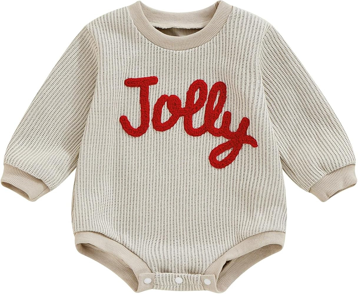 BemeyourBBs Newborn Baby Boy Girl Fall Winter Clothes Long Sleeve Bubble Sweatshirt Romper Cute I... | Amazon (US)