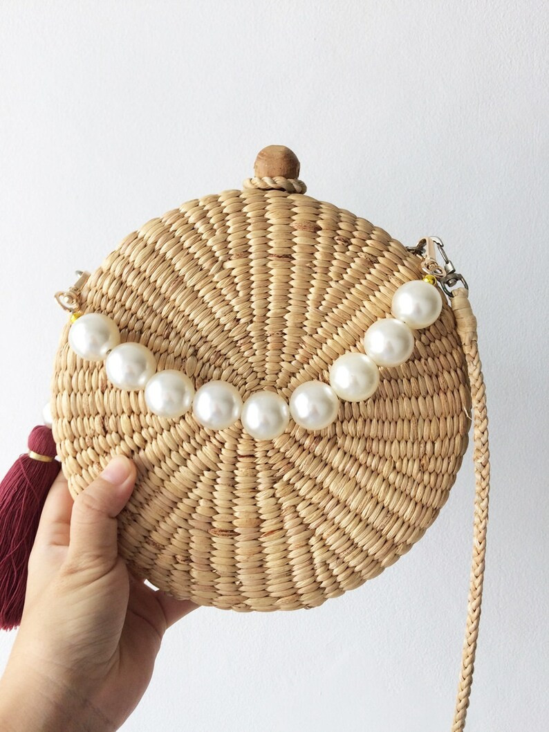 OVAVA Mom Kids Strawbag Cross Body Straw Bag for Wedding Bridesmaid's Gift Bag for woman | Etsy (US)