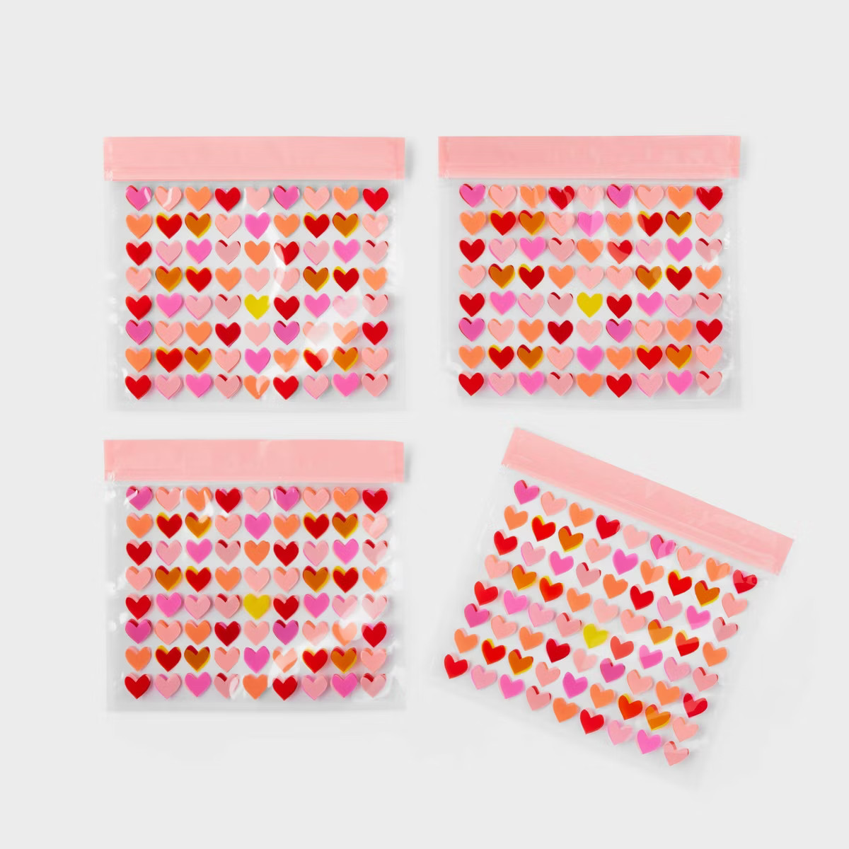 20ct Multi Heart Resealable Treat Bags - Spritz™ | Target