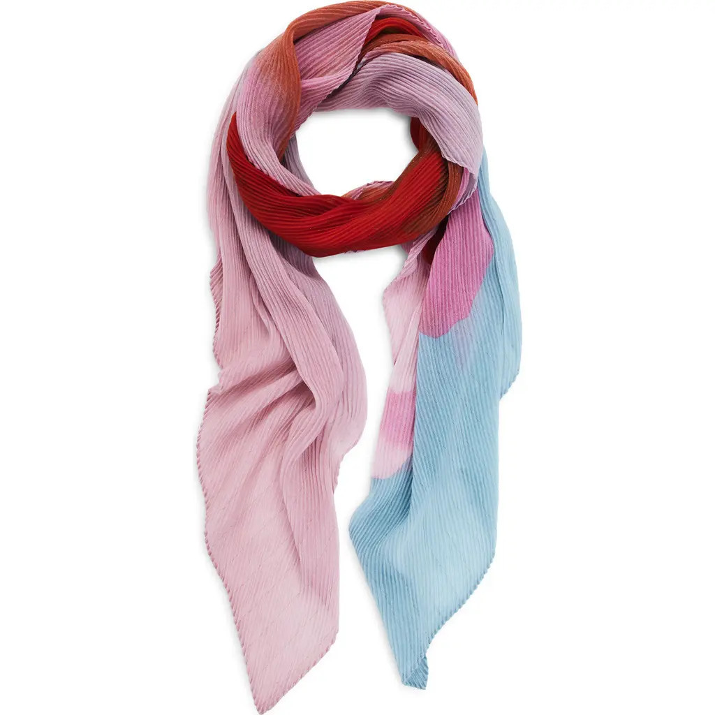 Desigual Flower Print Scarf in Pink at Nordstrom | Nordstrom