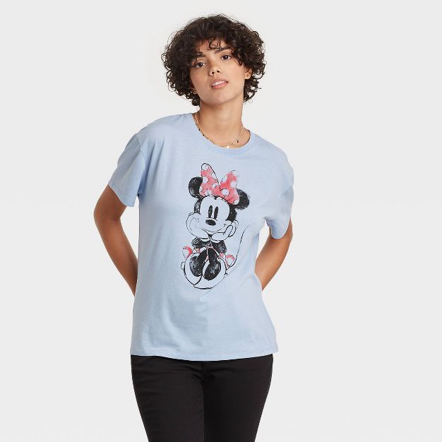Women's Disney Minnie Mouse Short Sleeve Graphic T-Shirt | Target