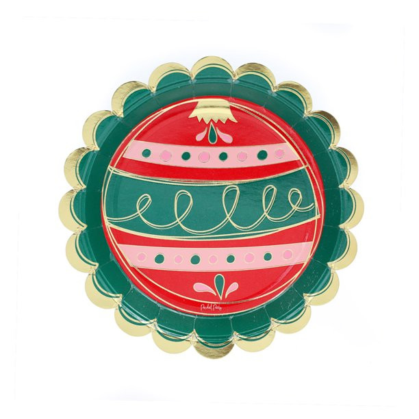 Packed Party 'All Is Bright' Ornament Dessert Plate Set, 7" Dispoable Plates, 10 Ct. - Walmart.co... | Walmart (US)