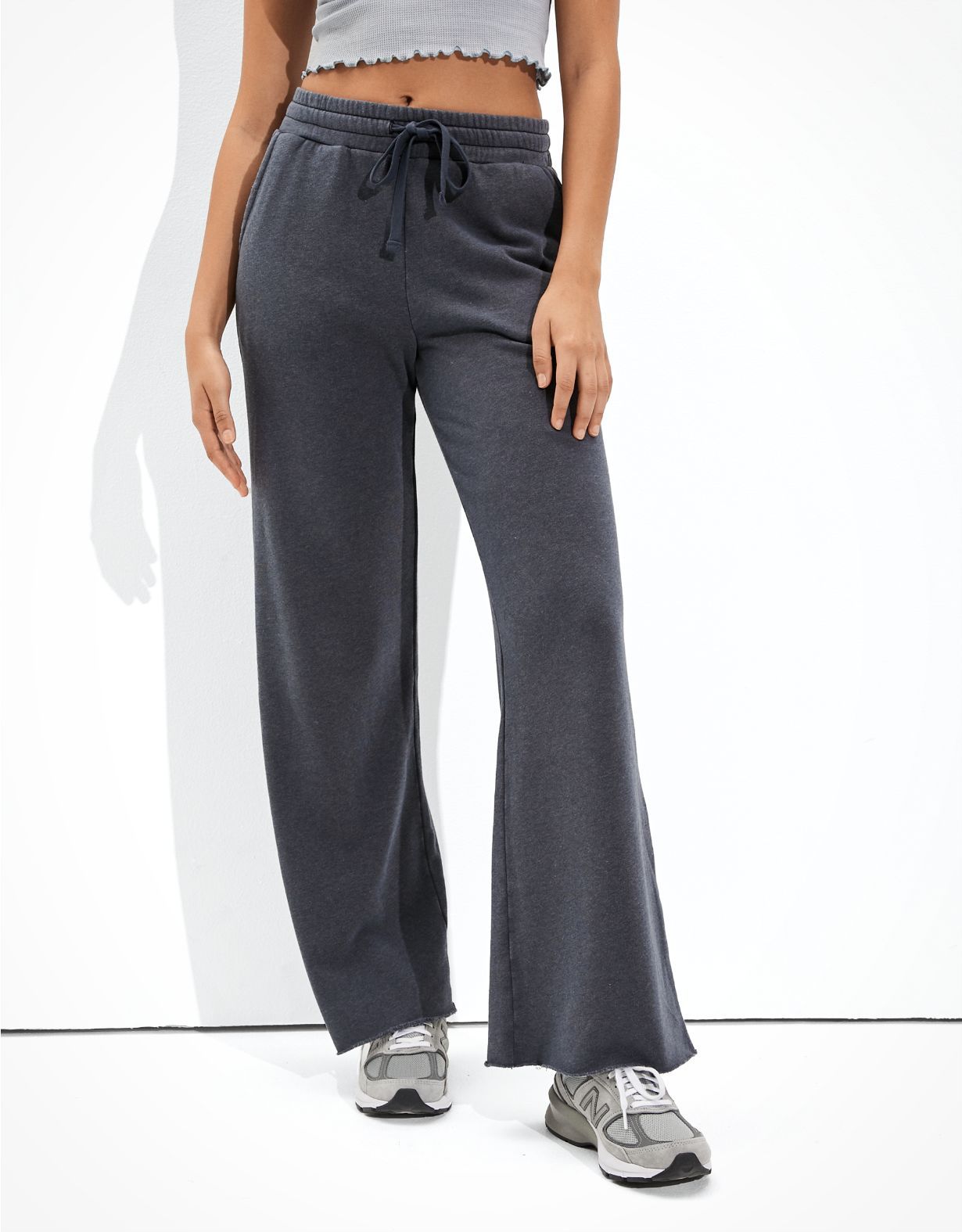 AE Fleece Skater Wide Leg Pant | American Eagle Outfitters (US & CA)