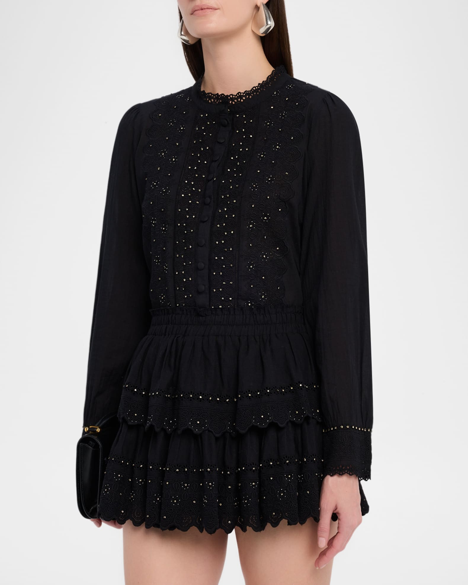 Larine Embellished Cotton Top | Neiman Marcus