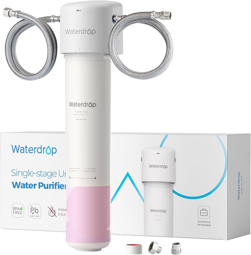 Waterdrop Water Filter for Bathroom for Face Care, Soft Water, Lower TDS, Strontium-enriched, Red... | Amazon (US)