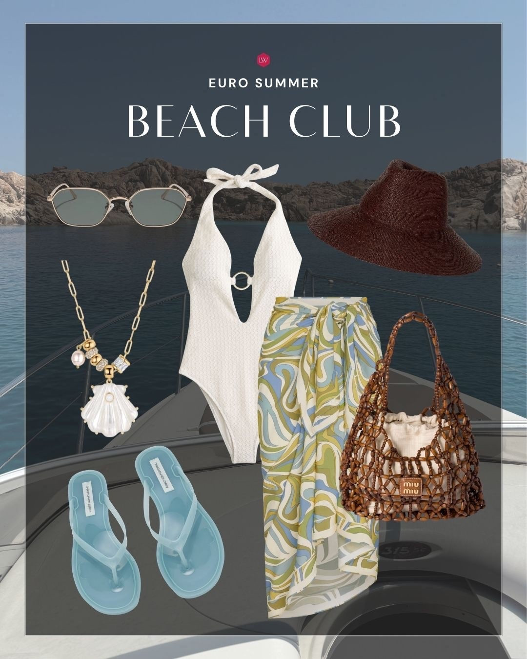 Euro summer beach club! 🩵🌴🐚

#LTKstorytime #LTKSeasonal