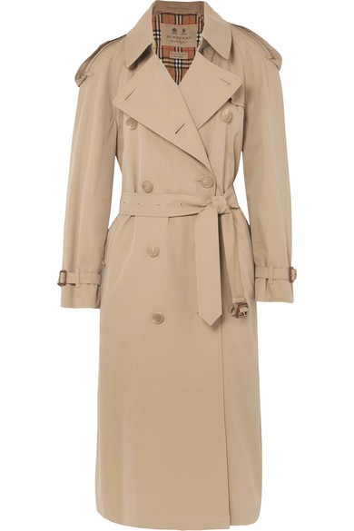 Burberry - The Westminster Long Cotton-gabardine Trench Coat - Beige | NET-A-PORTER (US)