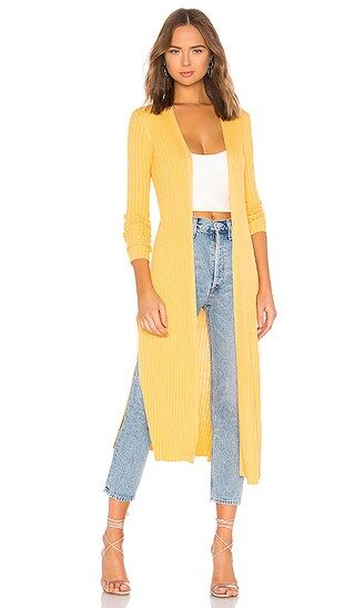 Lovers + Friends Davenport Cardigan in Marigold | Revolve Clothing (Global)