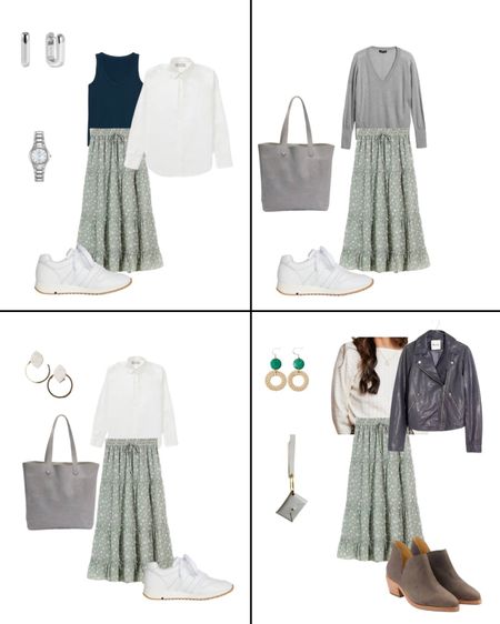 Ideas on how to style a skirt for fall.  

#LTKSeasonal #LTKstyletip