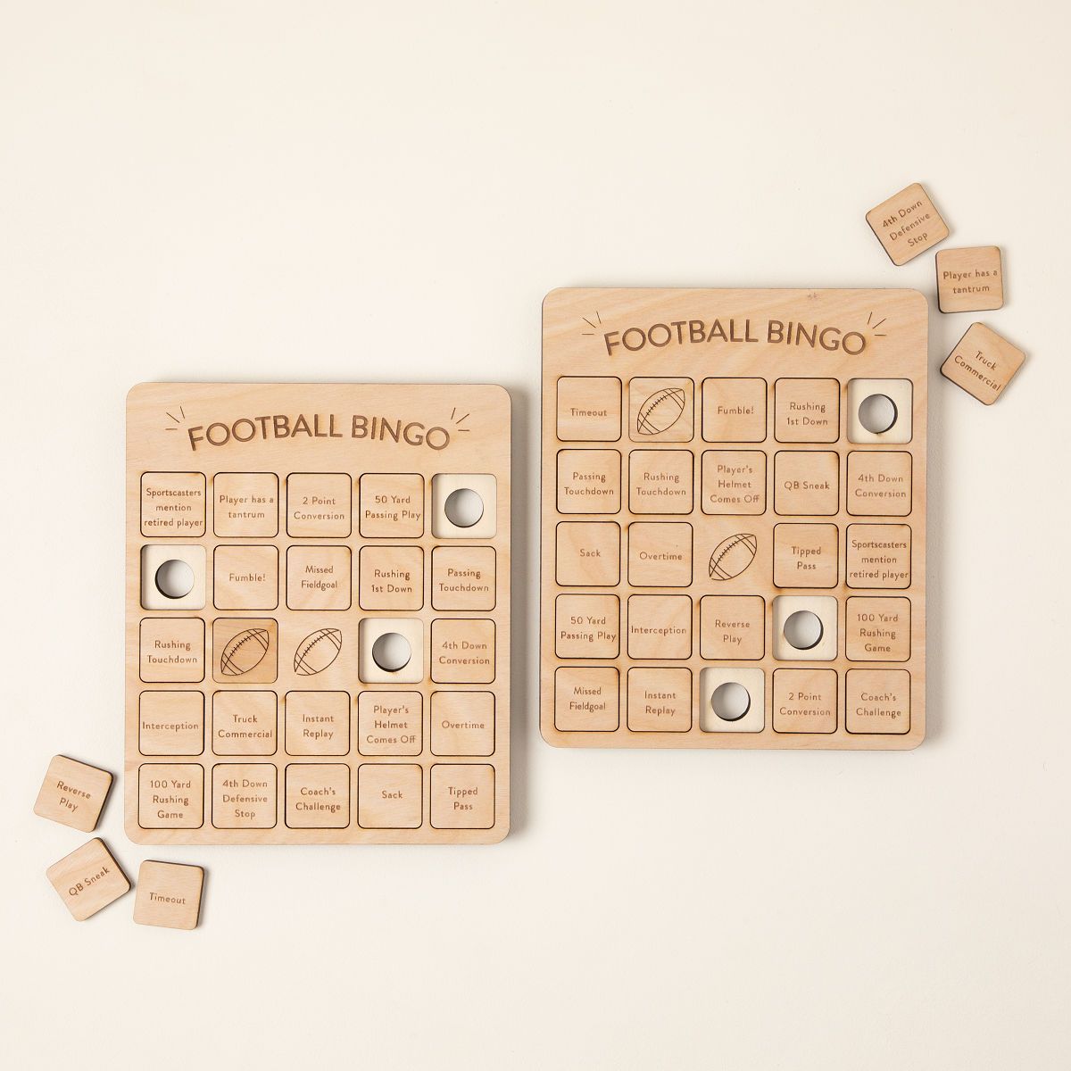 Football Bingo Set of 2 | UncommonGoods