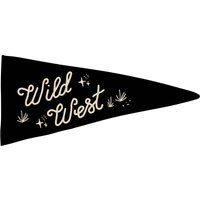 Wild West Pennant | Wall Hanging Canvas Flag Banner Kids Room Decor Rustic Howdy Line Boho | Etsy (US)