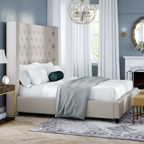 Charette Tufted Upholstered Low Profile Standard Bed | Wayfair North America